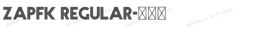 Zapfk Regular字体转换